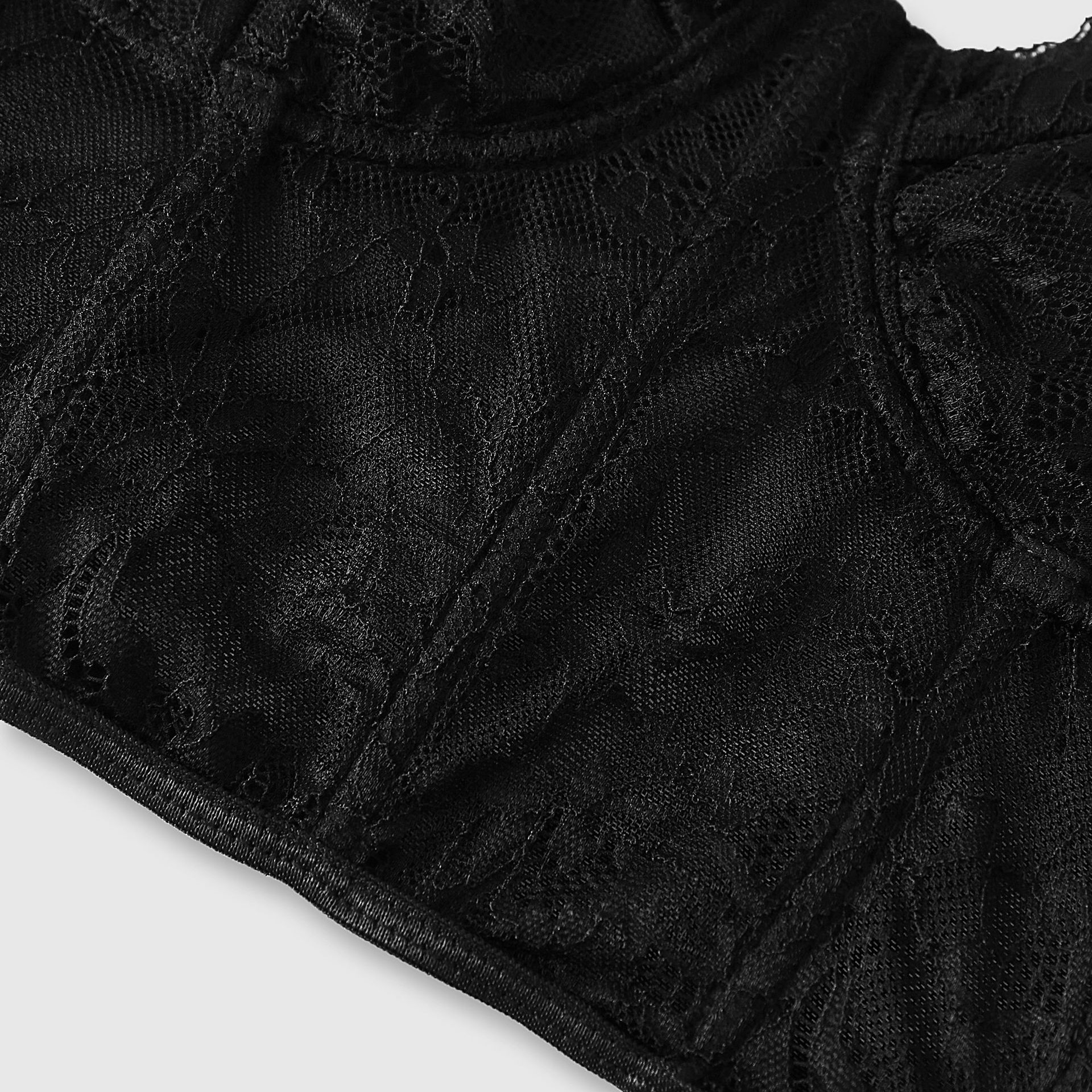 Sexy Black Semi Transparent Br - Sheer Mesh Bra ulasan dan harga