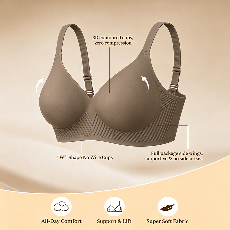 Full Coverage Push Up Jelly Su - Wirefree Bra Comfort ulasan dan harga