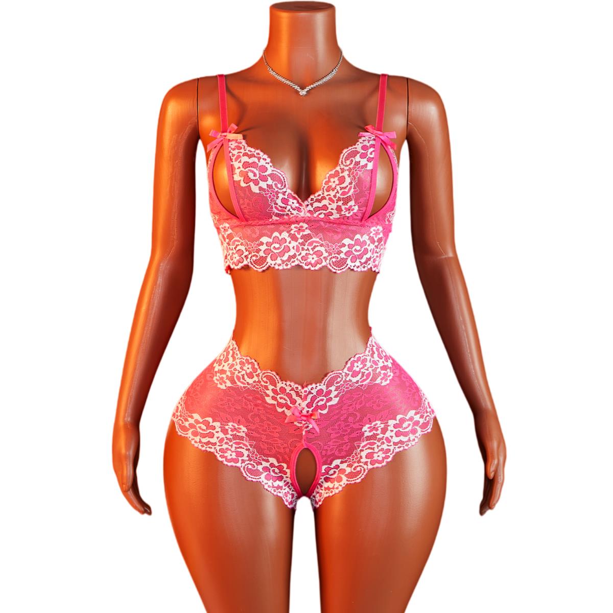 Women's Sexy Lingerie Set Slin - Sheer Bra Lace ulasan dan harga