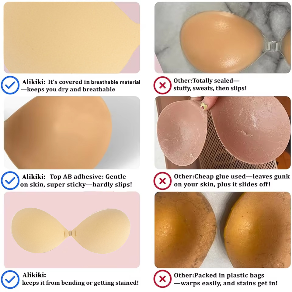 Invisible Strapless Sticky Bra - Backless Bra Sticky ulasan dan harga