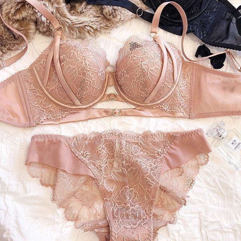 Sexy Hollow Lace Bra Set Large - Cotton Bra Everyday ulasan dan harga